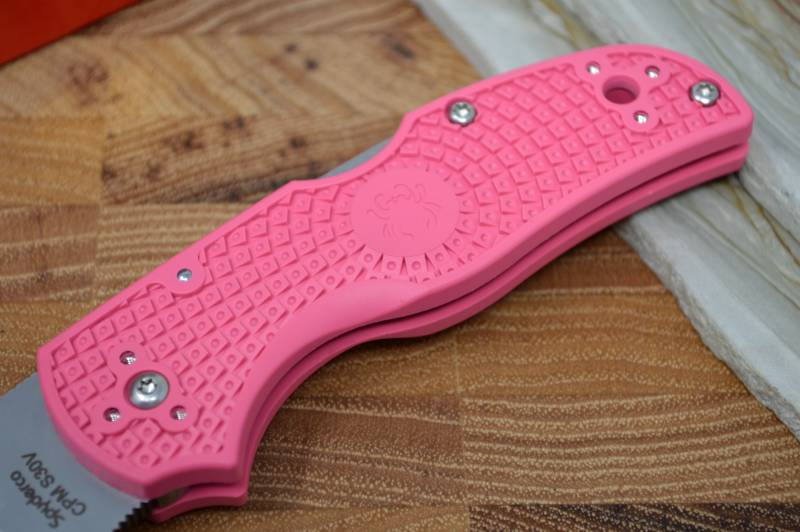 Spyderco Native 5 - Pink FRN Handle / CPM-S30V Blade - Northwest Knives