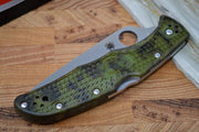 Spyderco Endura - Zome Green Handle / Satin Blade - C10ZFPGR - Northwest Knives