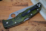 Spyderco Endura - Zome Green Handle / Satin Blade - C10ZFPGR - Northwest Knives
