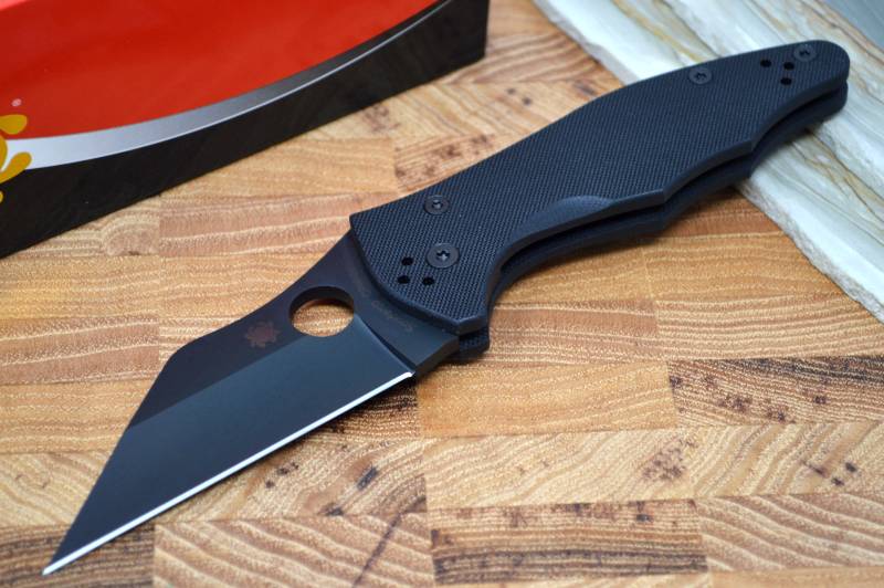 Spyderco Yojimbo 2- Black G10 Handle / Black Blade - C85GPBBK2