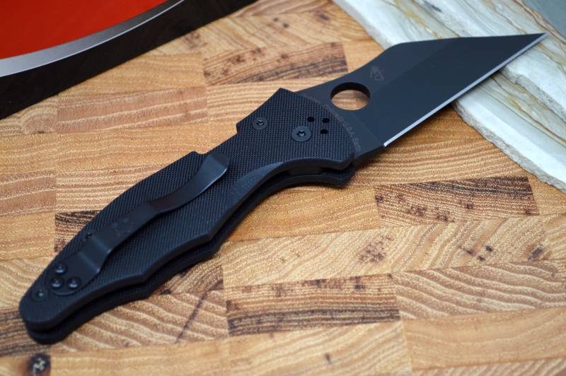 Spyderco Yojimbo 2- Black G10 Handle / Black Blade - C85GPBBK2