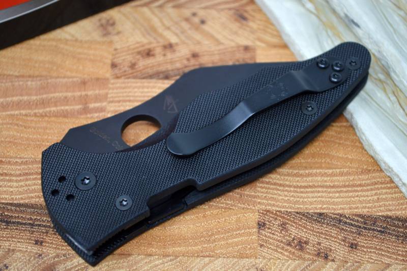 Spyderco Yojimbo 2- Black G10 Handle / Black Blade - C85GPBBK2