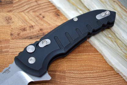 Hogue Knives X1 Microflip - Black Aluminum Handle / 154CM Blade