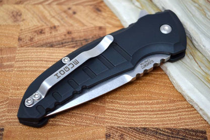 Hogue Knives X1 Microflip - Black Aluminum Handle / 154CM Blade