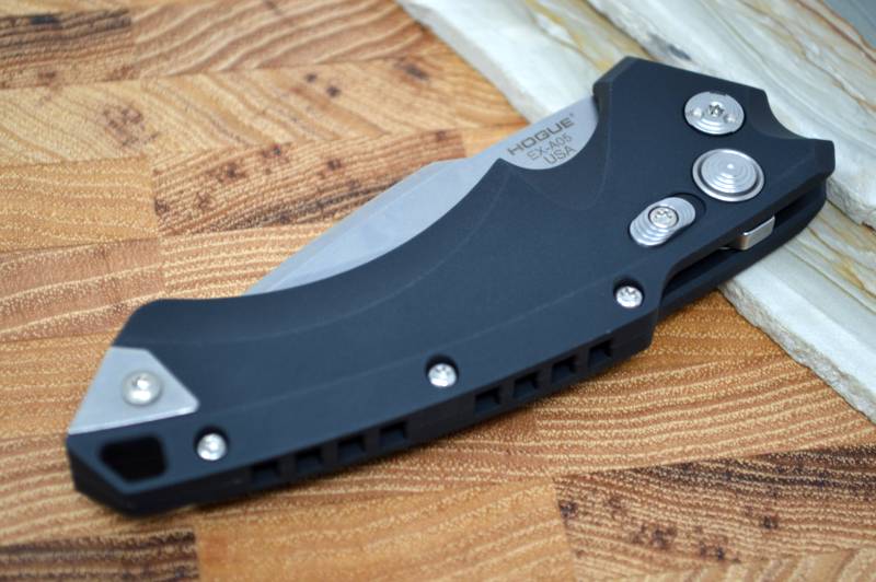 Hogue Knives EX A05 Auto - Black Aluminum Handle / 154CM Blade