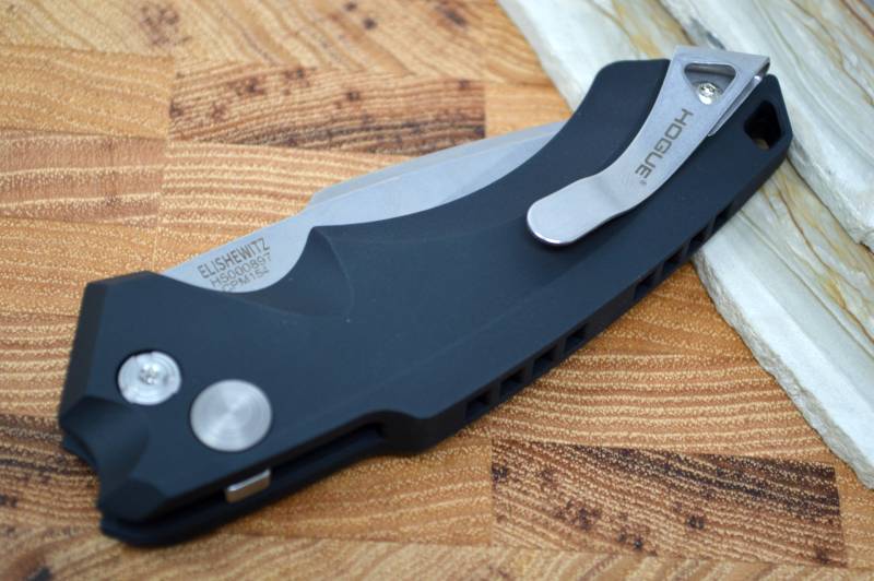 Hogue Knives EX A05 Auto - Black Aluminum Handle / 154CM Blade