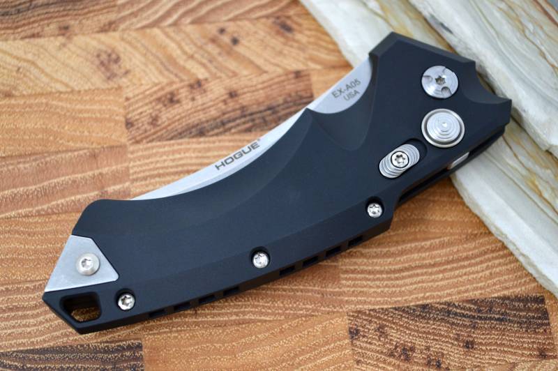 Hogue Knives EX A05 Auto - Black Aluminum Handle / Wharncliffe Blade 34520
