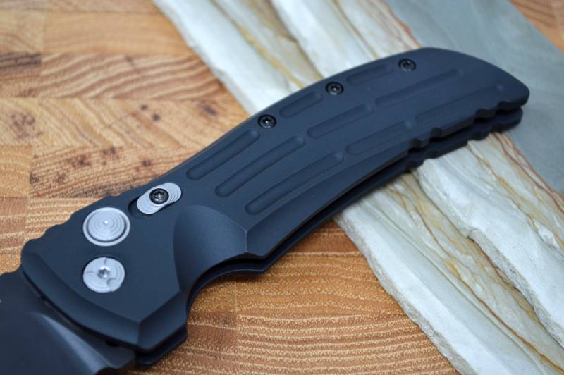 Hogue Knives EX A01 Auto - Matte Black Aluminum Handle / 154CM Blade 34110