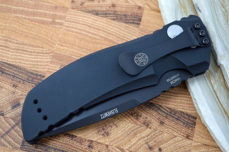 Hogue Knives EX A01 Auto - Matte Black Aluminum Handle / 154CM Blade 34110