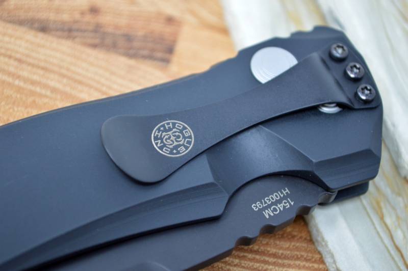 Hogue Knives EX A01 Auto - Matte Black Aluminum Handle / 154CM Blade 34110