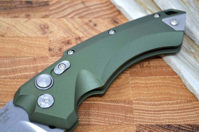 Hogue Knives EX A05 Auto - OD Green Aluminum Handle / 154CM Blade