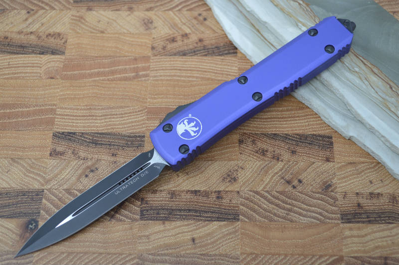 Microtech Ultratech OTF - Double Edge / Black Blade / Purple-122-1PU - Northwest Knives