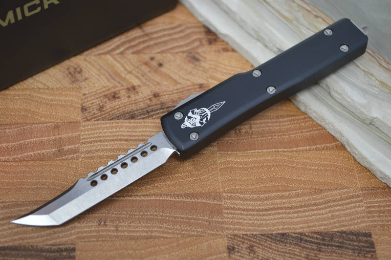 Microtech UTX-70 OTF - Hellhound / Stonewash Blade - 419-10 - Northwest Knives