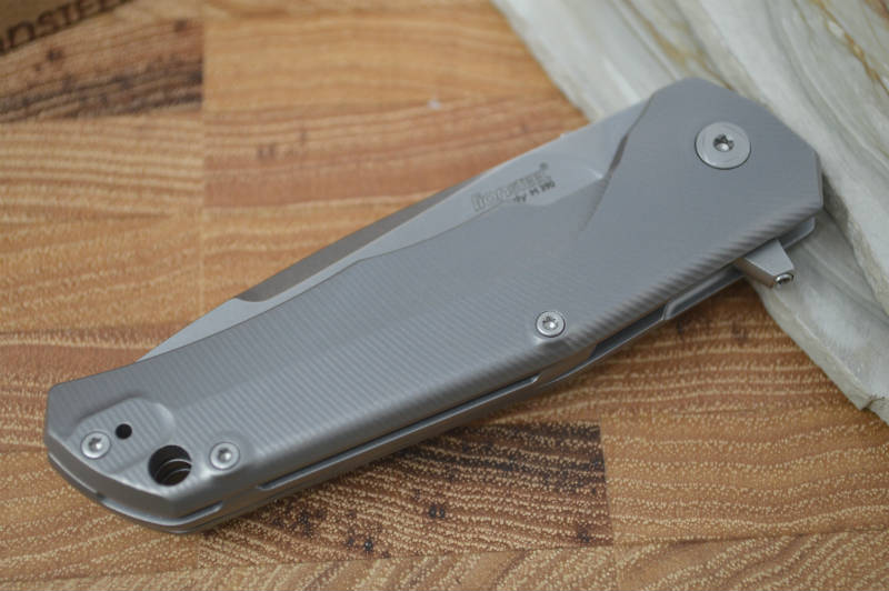 Grey Titanium 6AI4V Handle | Lionsteel Tre Knife | Northwest Knives