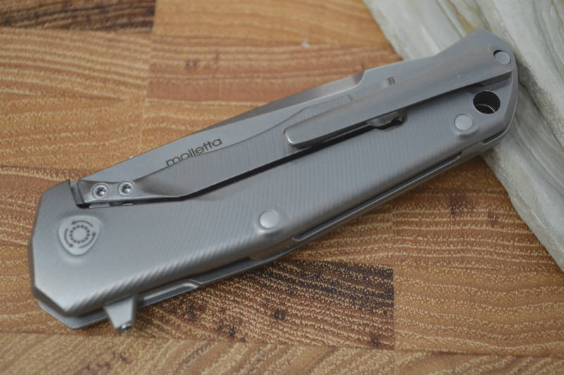 Grey Titanium 6AI4V Handle | Ultra Smooth Flipper Opening Mechanism | Northwest Knives