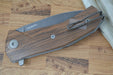 Lionsteel KUR Flipper w/ IKBS Flipper System - Santos Wood - KUR-BST - Northwest Knives