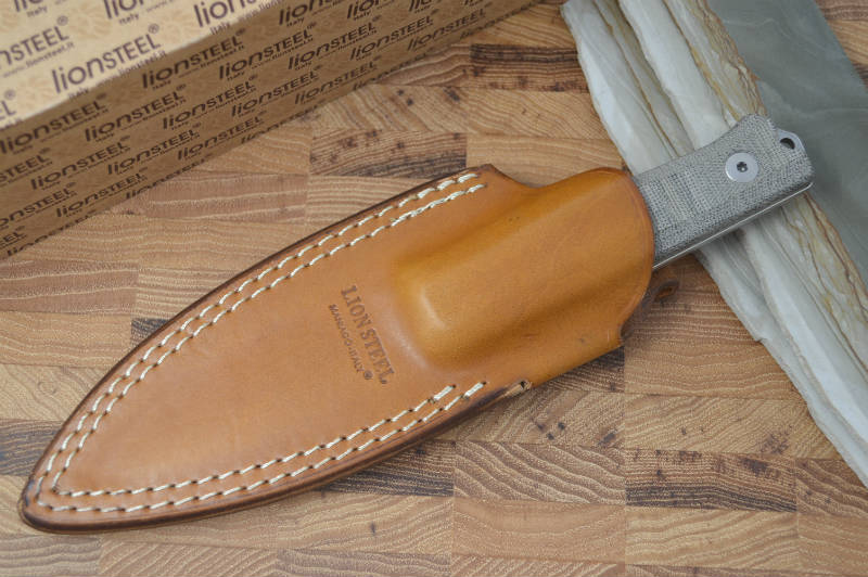 Lionsteel B40 Micarta Green Handle - Fixed Blade - Northwest Knives