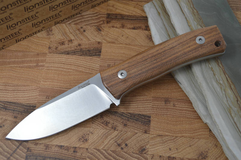 Lionsteel M4 Hunting Knife With Santos Wood Handle | Fixed Blade | Northwest Knives
