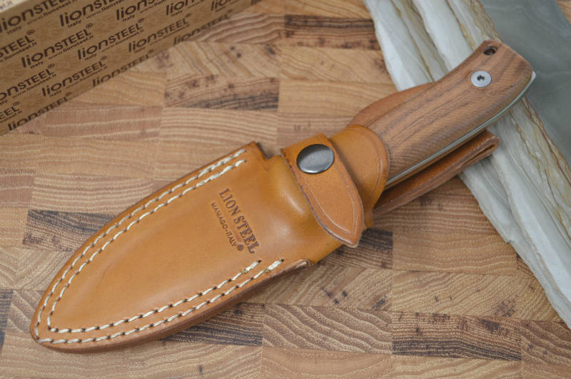 Premium Leather Sheath | Lionsteel M4 Hunting Knife |  Santos Wood Handle | Northwest Knives