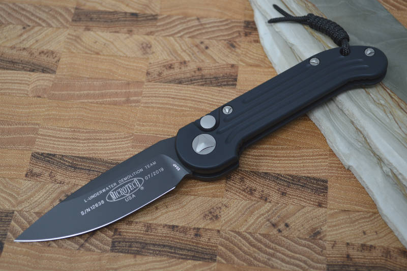 Microtech L.U.D.T - Black Handle / Black Blade - Automatic Knife - Northwest Knives