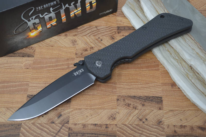 Southern Grind Bad Monkey Emerson - Black Blade / CF Handle - Northwest Knives