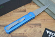 Pro Tech Godson Auto - Blue Handle - Blasted Blade - Northwest Knives