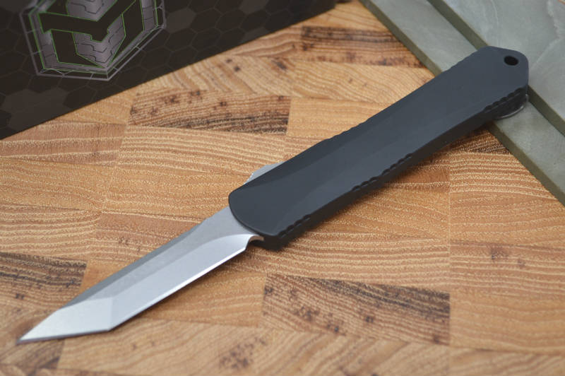 Heretic Knives Manticore S OTF - Black / Stonewash Tanto - Northwest Knives