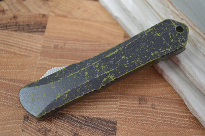 Heretic Knives Manticore S OTF - Breakthrough Green Handle / Stonewash Tanto - Northwest Knives