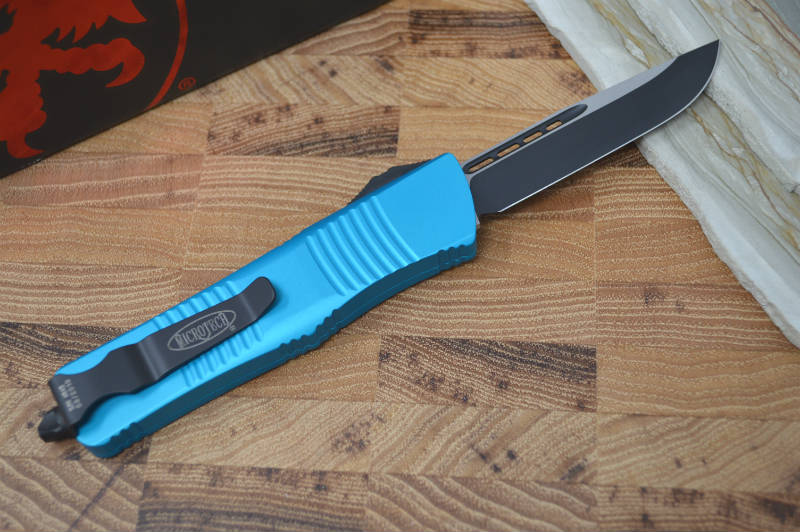 Microtech Troodon OTF - Single Edge Standard / Turquoise Handle - 139-1TQ - Northwest Knives