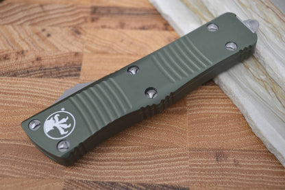 Microtech Troodon OTF - Single Edge Satin / OD Green Handle - 139-4OD - Northwest Knives