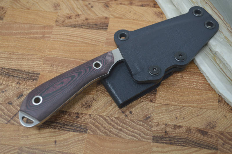 White River Knives Caper - Red & Black Richlite Handle - Northwest Knives