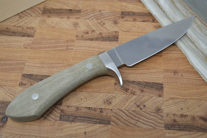 White River Knives Sendero Classic - Olive Drab Canvas Micarta Handle - Northwest Knives