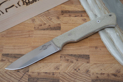 White River Knives Hunter - Olive Drab Canvas Micarta handle - Northwest Knives