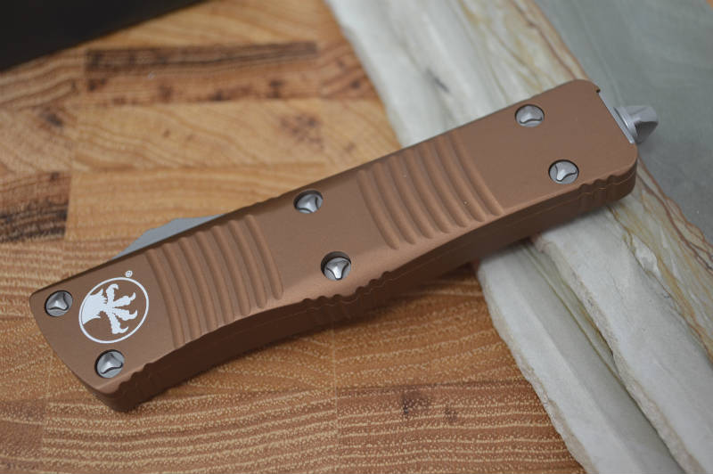 Microtech Troodon OTF - Double Edge / Stonewash Partial Serrated Blade - 138-11TA - Northwest Knives