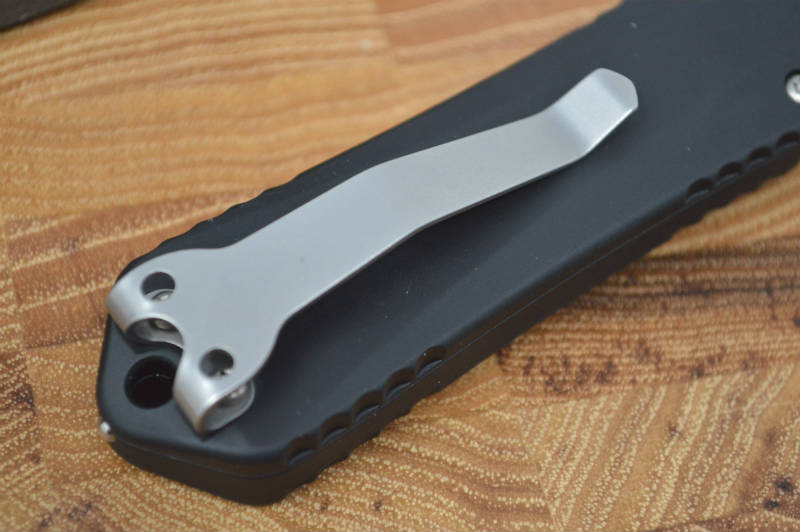 Heretic Knives Manticore OTF - Black / Stonewashed Double Edge - Northwest Knives