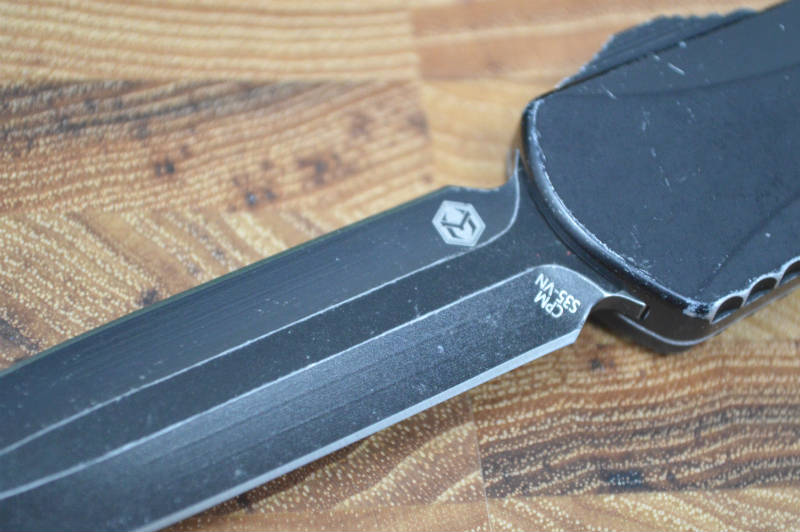 Heretic Knives Manticore OTF - Battleworn Black / Double Edge - Northwest Knives