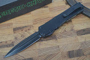 Heretic Knives Manticore OTF - Battleworn Black / Double Edge - Northwest Knives