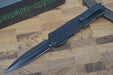 Heretic Knives Manticore OTF - Battleworn Black / Double Edge - Northwest Knives