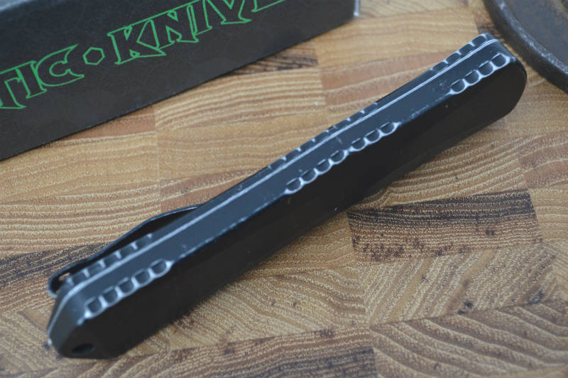 Heretic Knives Manticore OTF - Battleworn Black / Double Edge - Northwest Knives