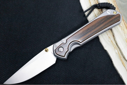 Chris Reeve Large Sebenza 31 - Drop Point Blade /  Macassar Ebony Inlay / CPM-Magnacut (A4)