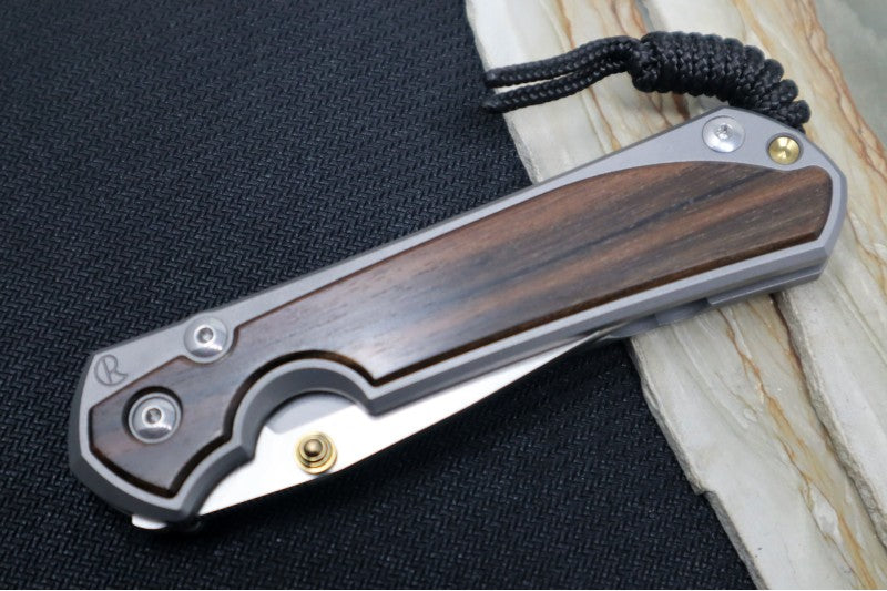 Chris Reeve Large Sebenza 31 - Drop Point Blade /  Macassar Ebony Inlay / CPM-Magnacut (A4) L31-1116