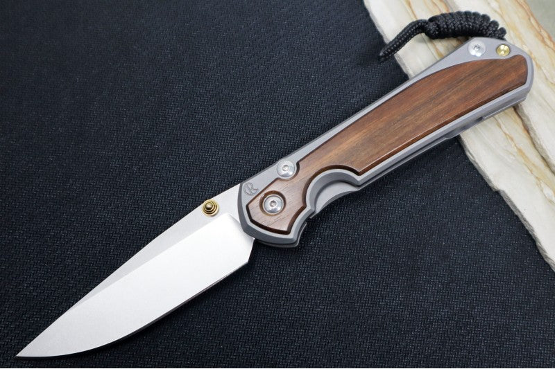 Chris Reeve Large Sebenza 31 - Drop Point Blade /  Macassar Ebony Inlay / CPM-Magnacut (A5) L31-1116