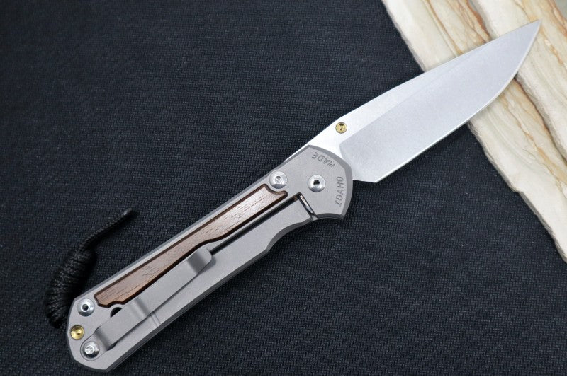 Chris Reeve Large Sebenza 31 - Drop Point Blade /  Macassar Ebony Inlay / CPM-Magnacut (A5) L31-1116