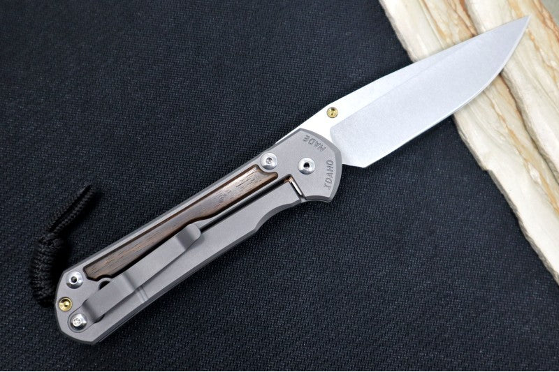 Chris Reeve Large Sebenza 31 - Drop Point Blade /  Macassar Ebony Inlay / CPM-Magnacut (A6) L31-1116