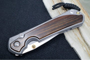 Chris Reeve Large Sebenza 31 - Drop Point Blade /  Macassar Ebony Inlay / CPM-Magnacut (A6) L31-1116 - Northwest Knives