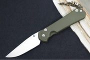Chris Reeve Knives Large Sebenza 31 NWK Exclusive - Drop Point Blade / CPM-Magnacut Steel / OD Green Cerakote Handle / Camo Lanyard L31-1699 - Northwest Knives