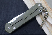 Chris Reeve Knives Large Sebenza 31 NWK Exclusive - Drop Point Blade / CPM-Magnacut Steel / OD Green Cerakote Handle / Camo Lanyard L31-1699 - Northwest Knives