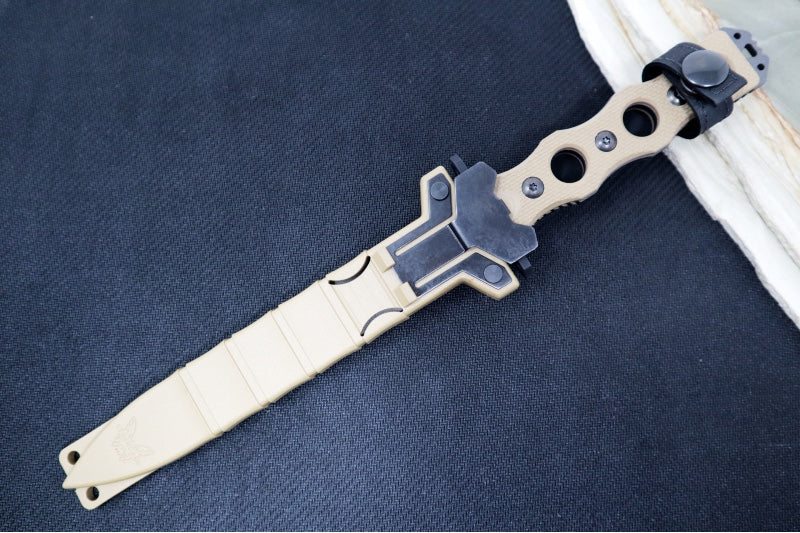 Benchmade 185BK-1 SOCP Fixed Blade - Dagger Blade / Cobalt Black Finish / CPM-3V - Northwest Knives