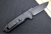 Pro Tech Rockeye OPERATOR Auto - Black Aluminum Handle / Tritium Push Button / Black CPM-D2 Blade LG303-D2OPERATOR - Northwest Knives