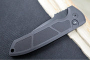 Pro Tech Rockeye OPERATOR Auto - Black Aluminum Handle / Tritium Push Button / Black CPM-D2 Blade LG303-D2OPERATOR - Northwest Knives